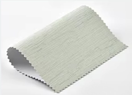 Bean green zebra blind fabric swatch