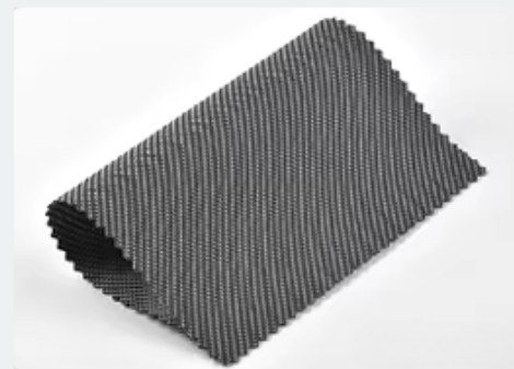 Grey zebra blind fabric swatch
