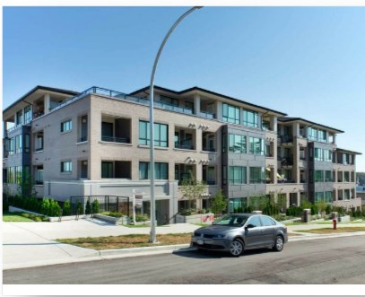 Low-rise residential building on a suburban street
