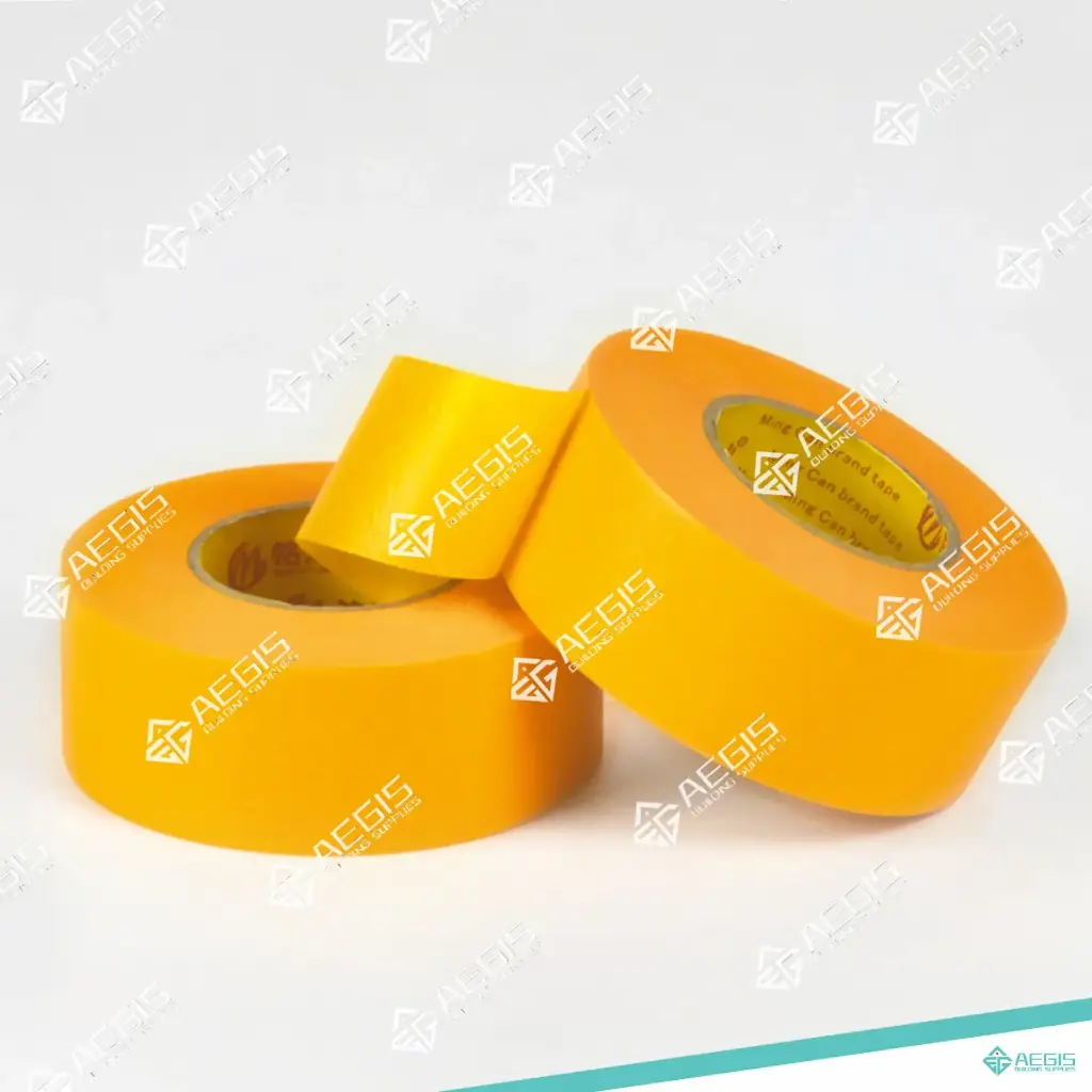 112111-H333 - INTERIOR PAINTING TAPE - LIGHT ORANGE 100C UV 7-14 DAYS THICKNESS 36MM 1.41 INCH BY 55M 180 FEET ROLLS BULK PACKAGING