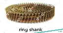 11712 - COIL NAILS 2-1/2" 0.099 GAUGE, ELECTRO GALVANIZED, RING SHANK