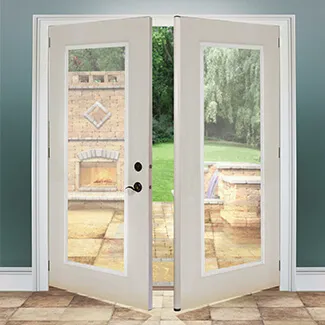 8411 -   DOUBLE FULL LITE EXTERIOR DOOR STEEL SKIN (SLAB ONLY, 2x30", 72", 4-7/8")