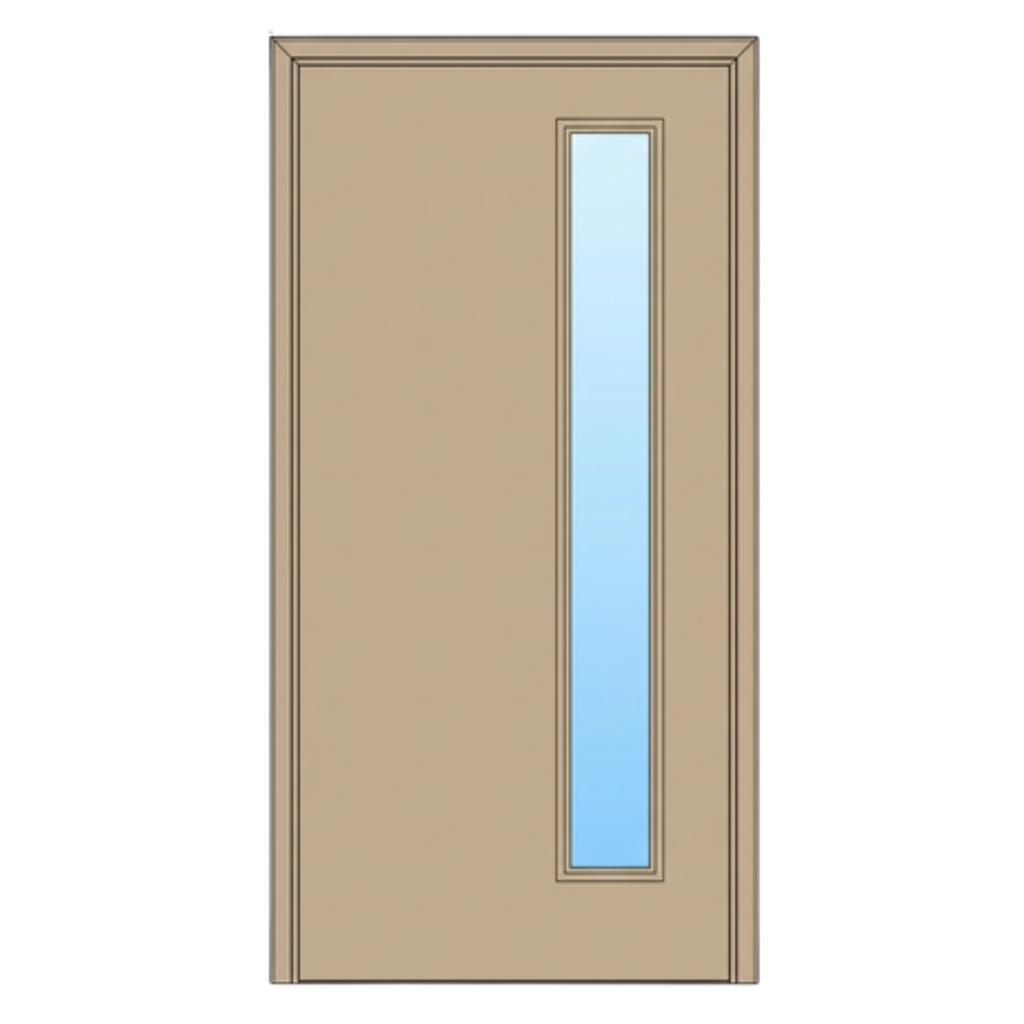 LITE SIDE EXTERIOR DOOR 20 MINUTE FIRE RATING (LEAF ONLY, LEFT, 80", 24")
