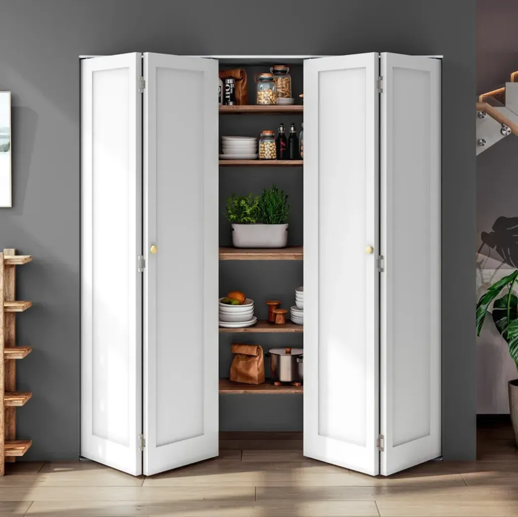 8307 -  DOUBLE BIFOLD DOORS (LEAF ONLY, LEFT, HOLLOW, 1 PANEL, 80", 2x24")