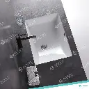 220601 - UNDERCOUNTER ROUNDED SQUARE BATHROOM SINK