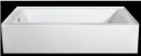 220901 - DROP IN ACRYLIC BATHTUB THREE SIDE SKIRT FLAT