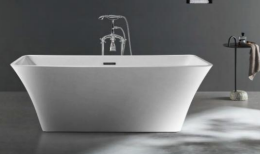 FREE STANDING BATHTUB ROUNDED SQUARE (67")